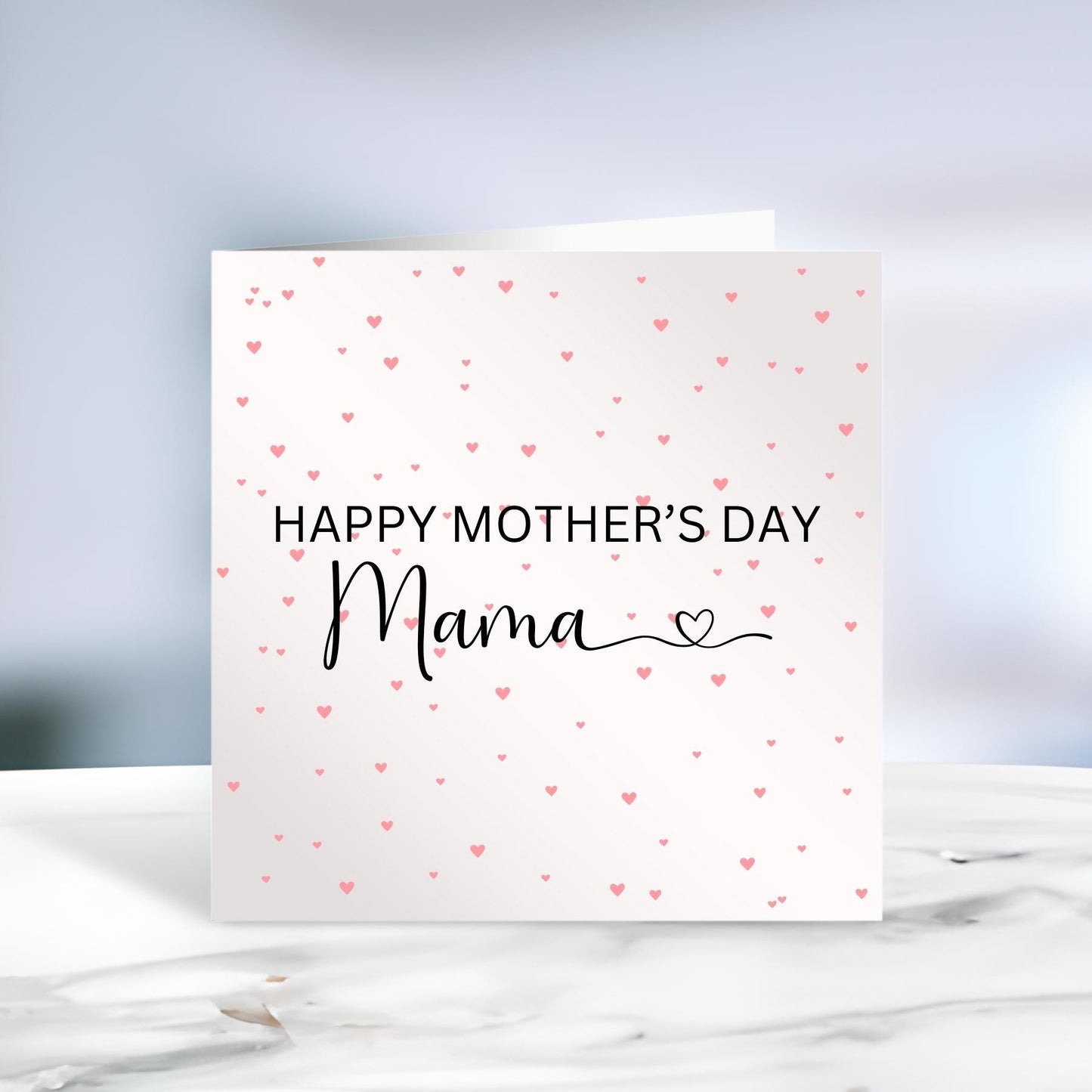 Personalised Mother's Day Card, Happy Mother's Day Mammy, Mummy, Mommy, Baby's First Mother's Day, Heart, Custom Card, Ireland, Irish
