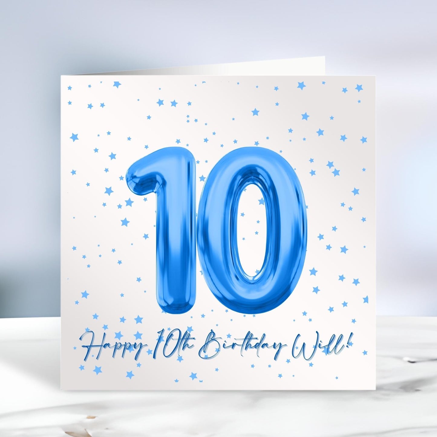 Personalised Birthday Card, Name and Number Birthday Card, 10th Birthday, 21st, 30th, Simple Birthday Card, Custom Name, Ireland, Irish