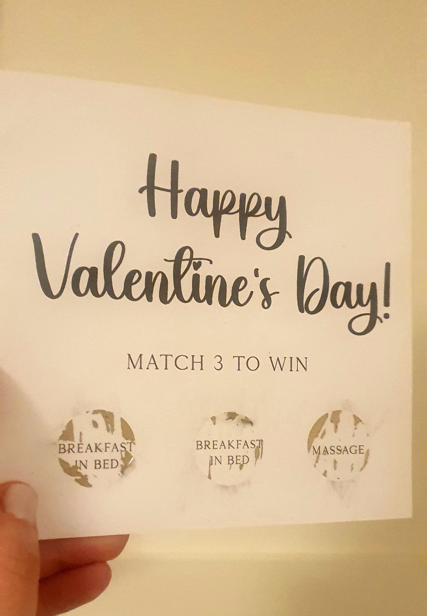 Personalised Valentines Day Scratchcard, Custom Match and Win, Boyfriend, Girlfriend Card, Husband, Wife, Ireland, Irish