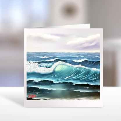 Seascape Greeting Card, Original Illustration Card, County Donegal