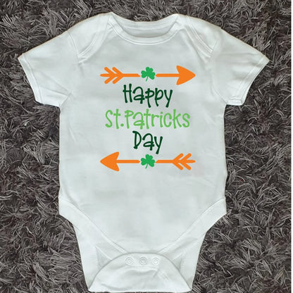 Happy St Patrick's Day Baby Vest - Irish Baby Outfit