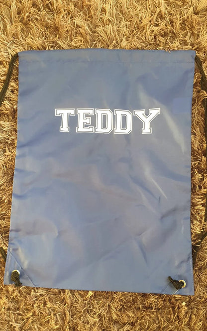 Perosalsed Kids Drawstring Bag With Name, PE Bag/Sports Bag