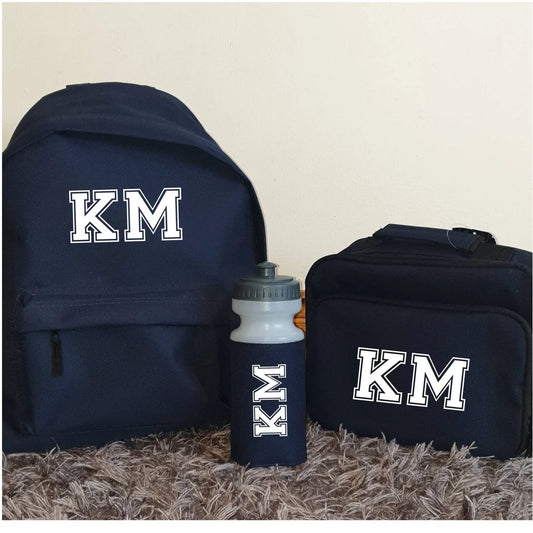 Personalised Back to School Set | Backpack, Lunch Bag & Water Bottle