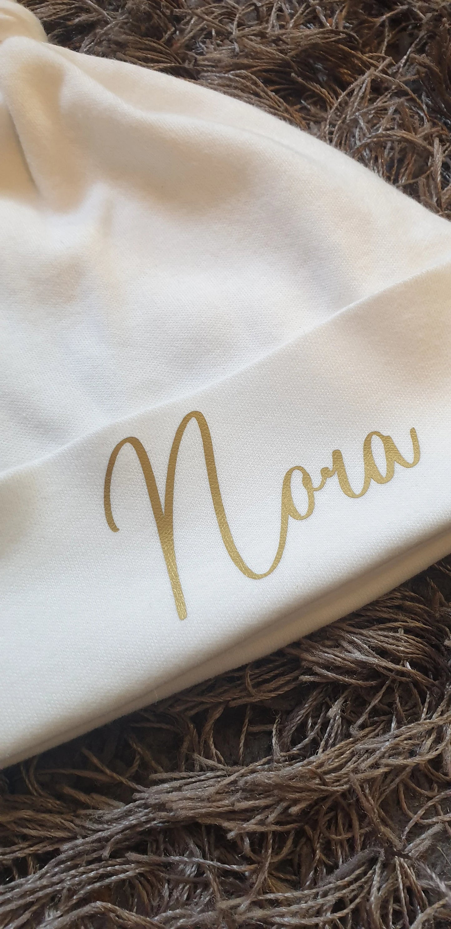 Personalised Newborn Baby Hat With Name, Custom Baby Hat