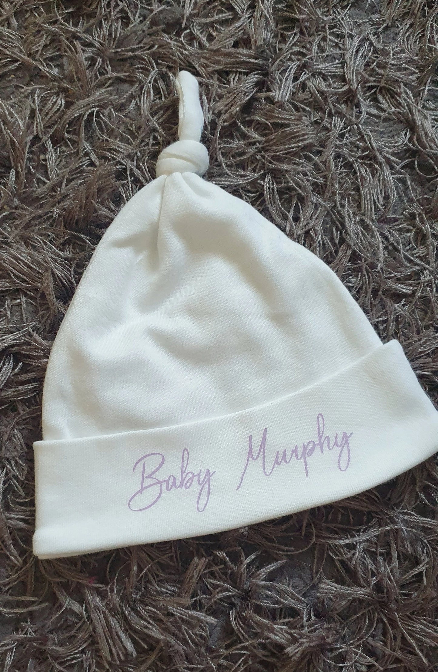 Personalised Newborn Baby Hat With Name, Custom Baby Hat