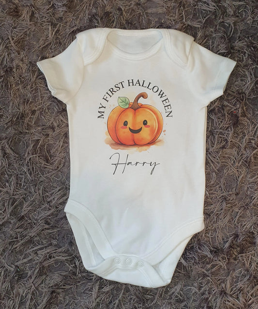 My First Halloween Baby Vest