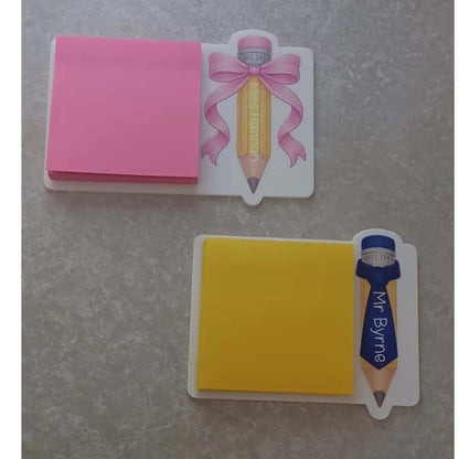 Personalised Post It Note Holder - Teacher Gift
