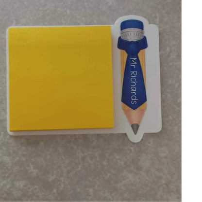 Personalised Post It Note Holder - Teacher Gift