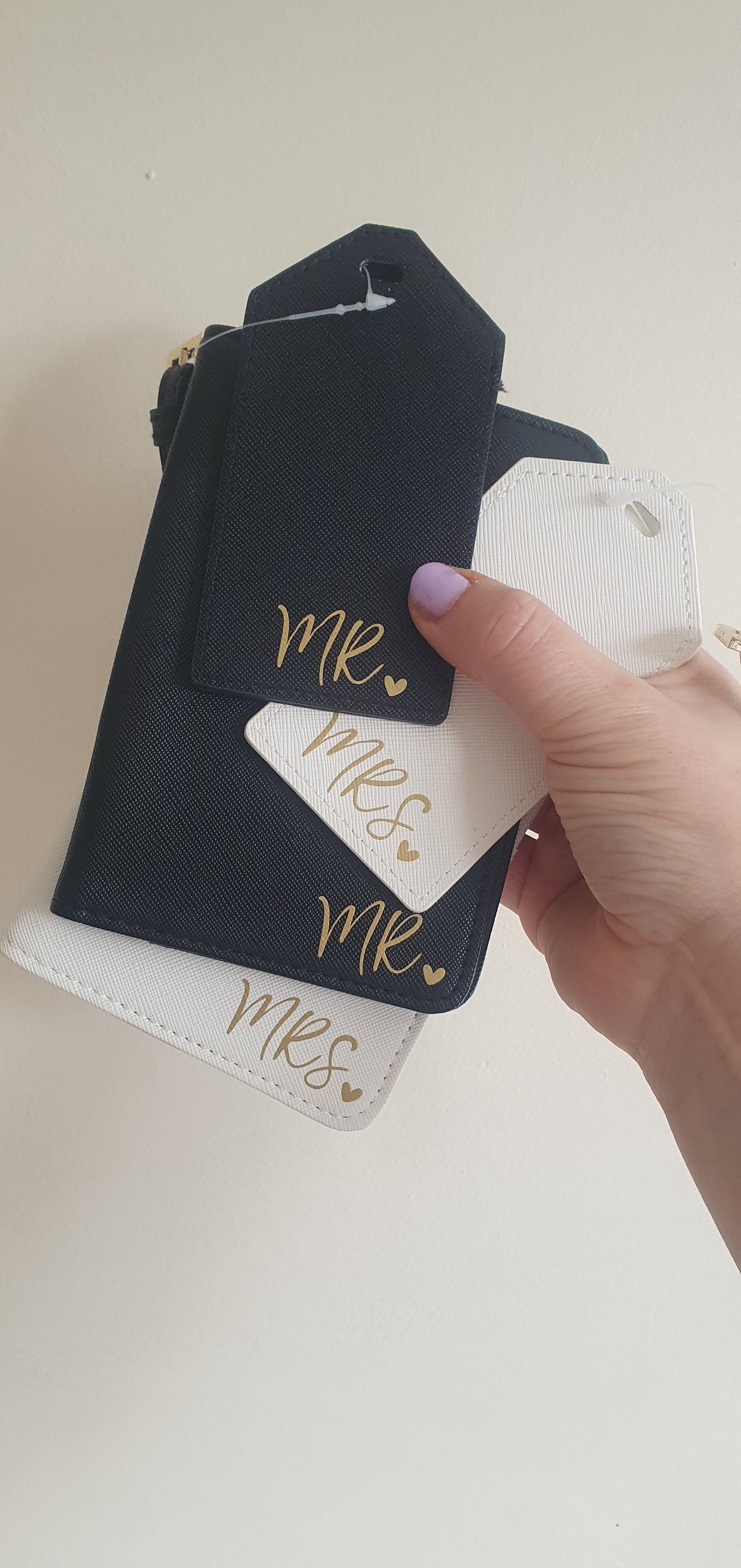Personalised Passport Cover & Luggage Tag - PU Leather