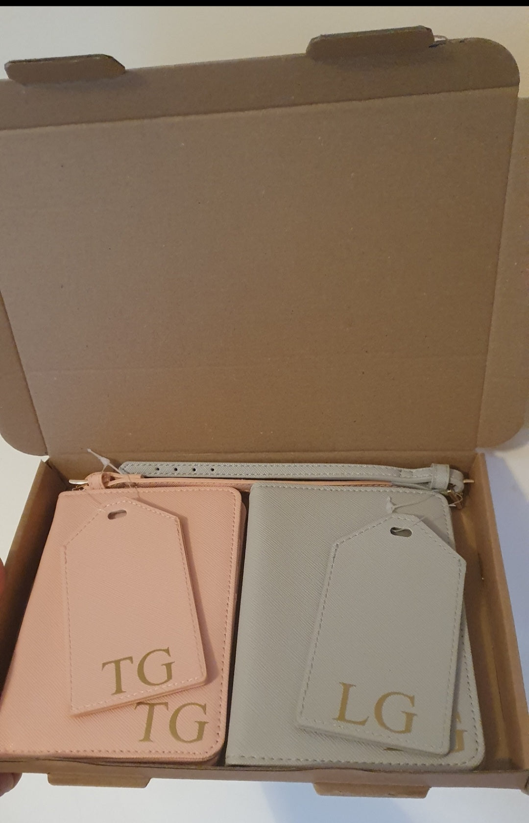 Personalised Passport Cover & Luggage Tag - PU Leather