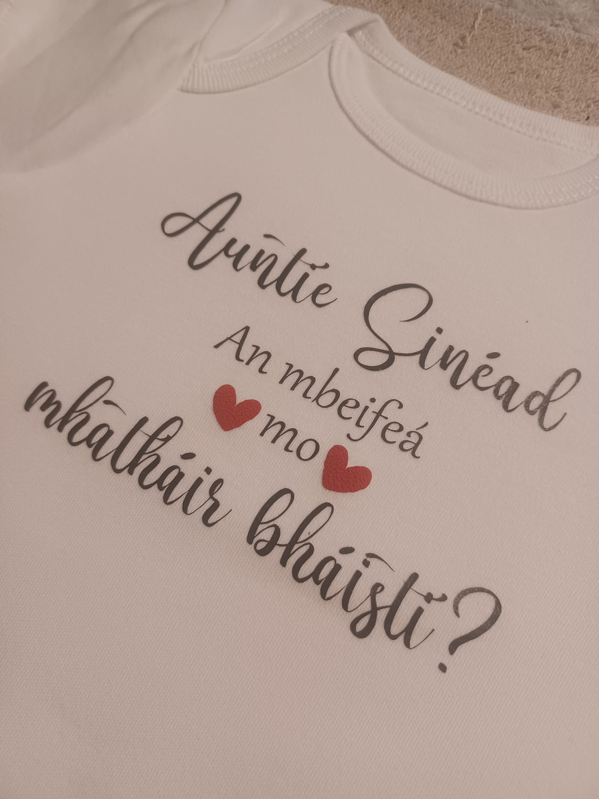 Gaeilge Godmother Proposal Baby Vest - Personalised