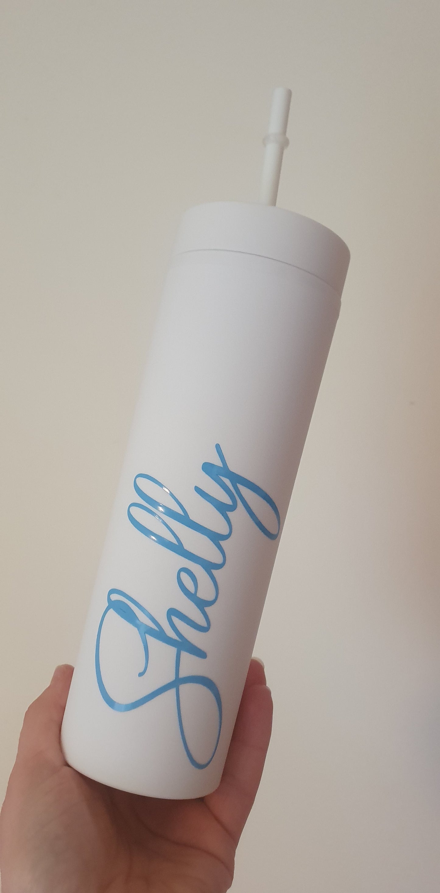 Personalised Skinny Tumbler, 16oz Straw Cup With Lid, Reusable Cup, Hen Party Prop, Gift for Friend, Gift For Teenager, Ireland, Irish