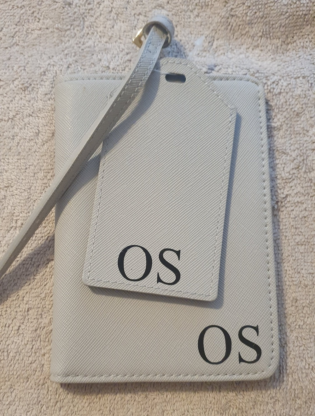 Personalised Passport Cover & Luggage Tag - PU Leather