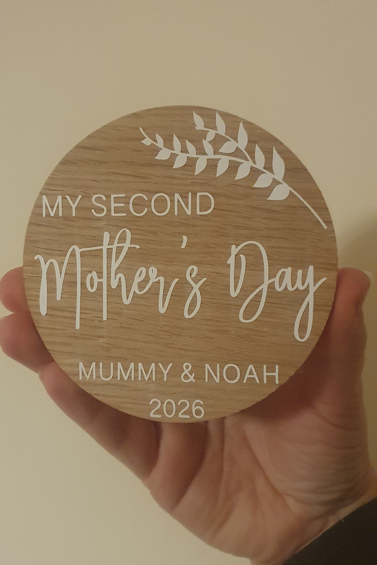 My First Mothers Day Disc | Babies First MothersDay | Wooden Milestone Disc | Baby Photo Prop | Custom Keepsake | Mum Gift | Ireland | Irish