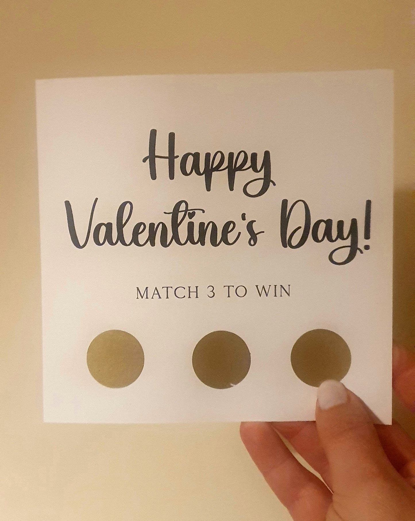 Personalised Valentine’s Scratch Card – Match 3 to Win