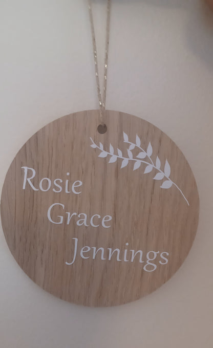 Personalised Baby Name Announcement Disc | Ireland