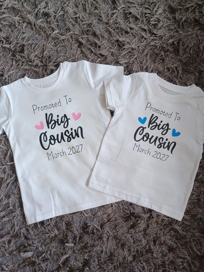 Personalised Promoted to Big Cousin T-Shirt