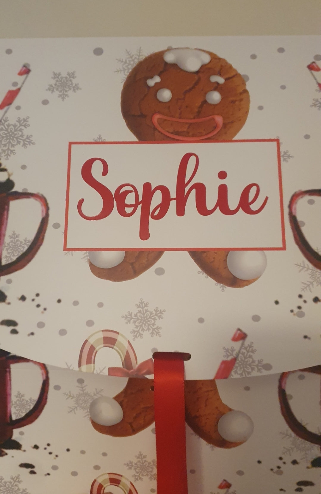 Personalised Gingerbread Christmas Gift Box - Small or Large Christmas Eve Treat Box