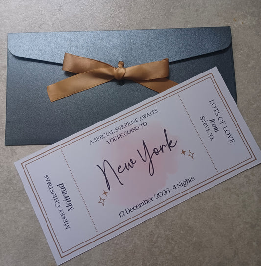 Personalised Surprise Reveal Ticket