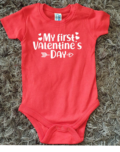 Personalised Valentine’s Day Baby Vest - My First Valentines Day