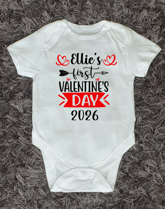 Personalised Valentine’s Day Baby Vest
