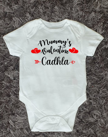 Personalised Valentine’s Day Baby Vest - Mummy's Valentine/Daddy's Valentine